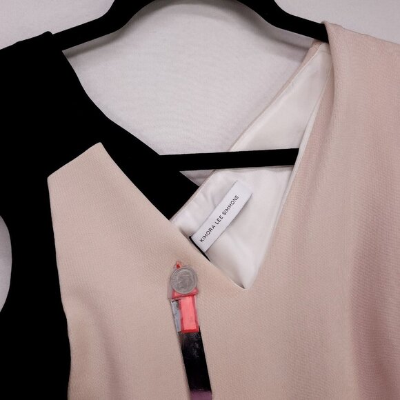 Kimora Lee Simmons Bodycon Pencil Dress Womens Size 2 Ribbed Crossed Back - Picture 5 of 16